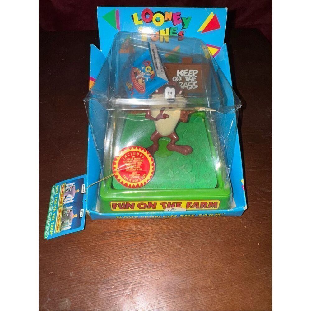 Vintage 1994 Tasmanian devil NWT deadstock grow a garden kit